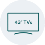 43" TVs