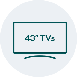 43" TVs