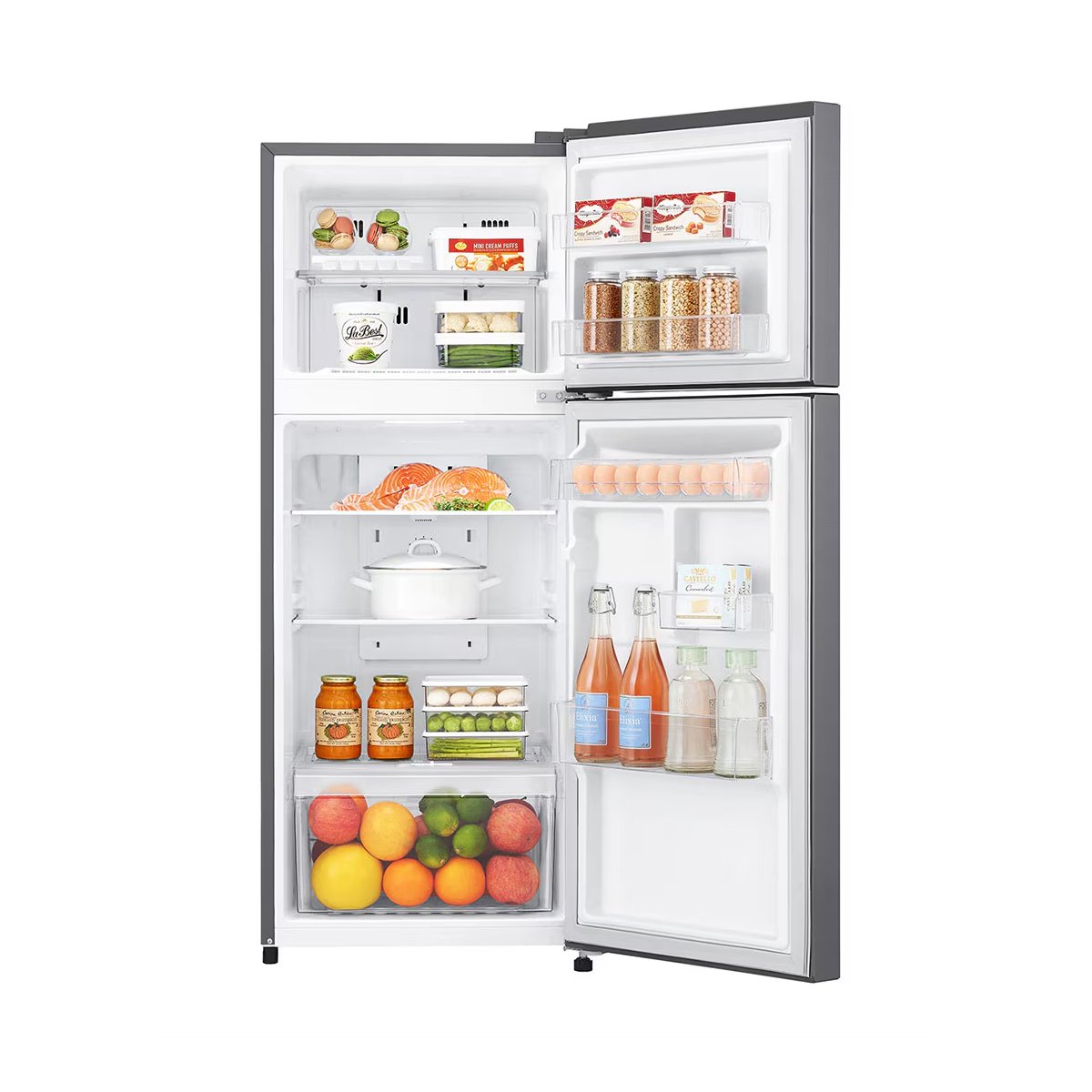 LG GN-B202SQBB Top Mount Freezer Fridge, 187L - Smart Inverter Compressor, Multi Air Flow, Moist Balance Crisper™ - Image 5